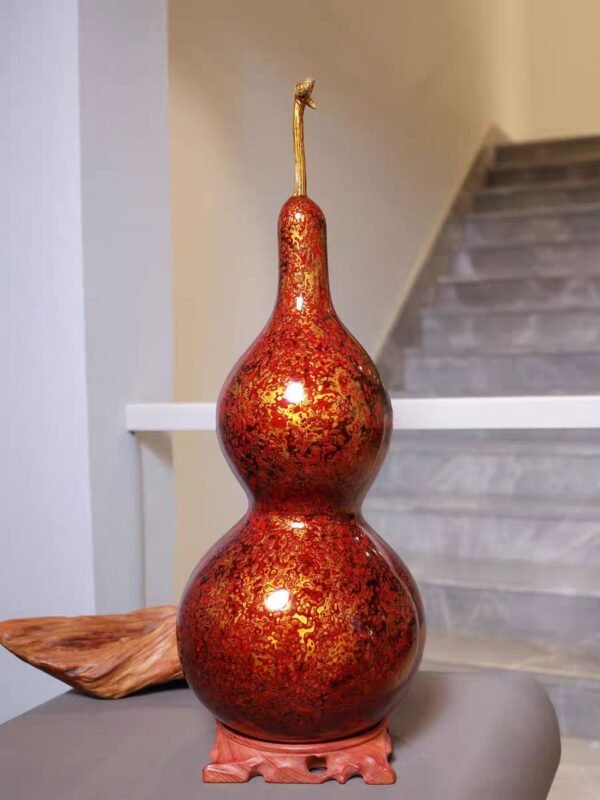 Traditional Lacquered Gourd: Guardian of Home & Bringer of Fortune - Image 5